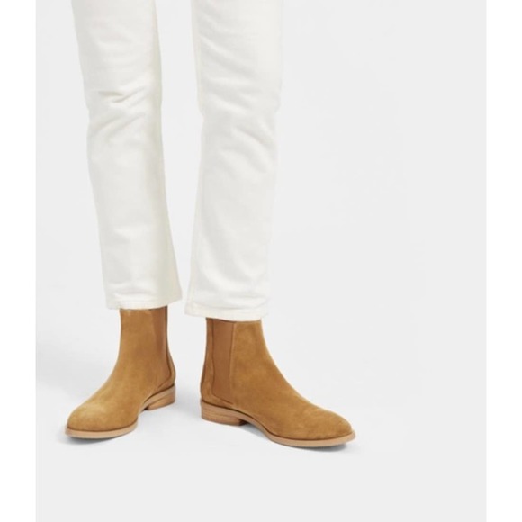 Everlane The Modern Chelsea Boot In Tan Suede Size 5.5 New - Picture 3 of 12